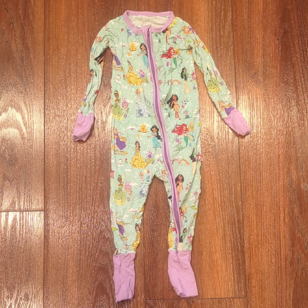 12-18 Month Disney Princess Little Sleepies Zippy